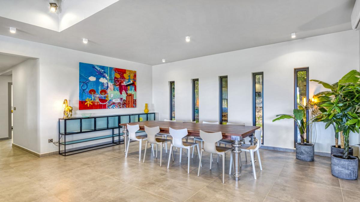 22 Location villa Terres Basses Saint Martin_table a manger